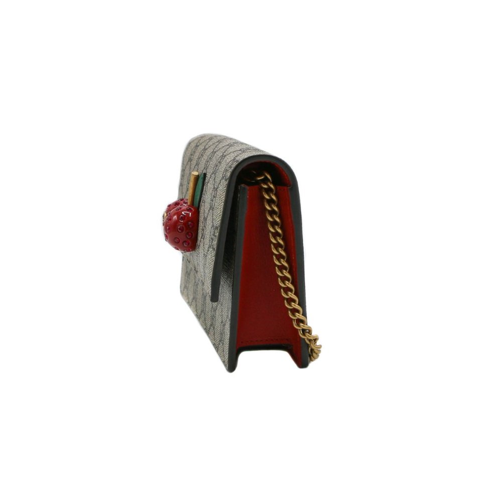 12542 - Gucci GG Supreme Mini Bag With Cherries 481291 - Picture 2 of 12